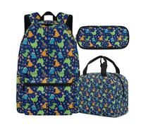 Buxolandt Green Camouflage Soccer Print Large Capacity Backpack Set for College - Includes Laptop-Compatible Bookbag, Bento Lunch Box Organised Pencil Case - Perfect for Sixth Form University