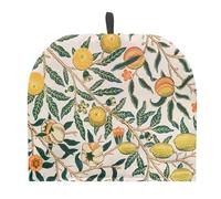 Buxolandt Large Tea Cosy for Teapot-Creative Kitchen Accessories Tea Pot Dust Cover Lemon Fruit Print Waterproof Wear-Resistant With Drawstring for Hotel Restaurant Tea Party