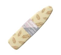 Buxolandt Minimalist Palm Leaf Print Ironing Board Cover Decor - 135 x 45cm Complete Protective Cover with 3 Nylon Buckle Straps - Heat Resistant & Durable Surface - Easy Installation Design