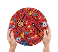 Buxolandt Turntable Mat for Vinyl LP Record Player 12 Inch Slipmat Street Trend Style Print Anti Static Mats Turntable Improve Bass and Sound Quality Anti Vibration Platter Mat