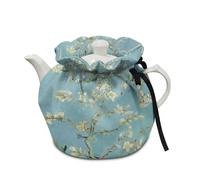 Buxolandt V Gogh Blossoming Almond Teapot Cosy | Insulated Breakfast Keeper Cover with 3-Layer Padding|Foldable & Machine Washable for British Tea & Coffee Time (Green)
