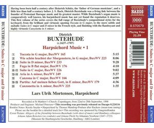 BUXTEHUDE: SUITES IN C MAJOR AND D MINOR; WIE SCH”N DER MORGENSTERN NEW CD