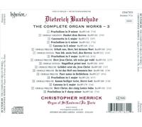 BUXTEHUDE: THE COMPLETE ORGAN WORKS, VOL. 3 NEW CD