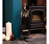 5 Piece Buxton Companion Set - Black and Nickel / IronNickel