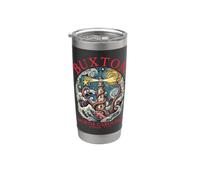 Buxton North Carolina Octopus Lighthouse Since 1711 Red Stainless Steel Insulated Tumbler