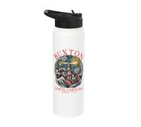 Buxton North Carolina Octopus Lighthouse Since 1711 Red Stainless Steel Insulated Water Bottle