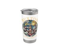 Buxton North Carolina Octopus Lighthouse Since 1711 Yellow Stainless Steel Insulated Tumbler