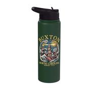 Buxton North Carolina Octopus Lighthouse Since 1711 Yellow Stainless Steel Insulated Water Bottle