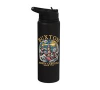 Buxton North Carolina Octopus Lighthouse Since 1711 Yellow Stainless Steel Insulated Water Bottle
