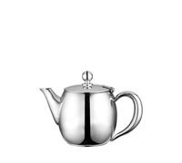 Café Olé Buxton Teapot, 15oz (430ml) 18/10 Stainless Steel Tea Pot with Stay-Cool Handles, Spill-Free Spout, Mirror Polished Finish, High Gloss Polish