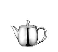 Café Olé Buxton Teapot, 24oz (680ml) 18/10 Stainless Steel Tea Pot with Stay-Cool Handles, Spill-Free Spout, Mirror Polished Finish, High Gloss Polish