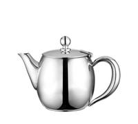Café Olé Buxton Teapot, 48oz (1.3 Litre) 18/10 Stainless Steel Tea Pot with Stay-Cool Handles, Spill-Free Spout, Mirror Polished Finish, High Gloss Polish