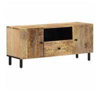 buxton wooden tv stand with 2 doors 1 drawer in natural