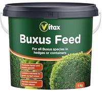 Buxus Feed 5kg | Specialist Box Hedge Fertiliser | Extended Nitrogen Release | Prevents Yellowing & Box Blight | Dense Green Foliage | Topiary Hedges Pots Containers | Slow Release Tub
