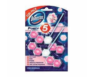 (Buy 1) Domestos Power5 Pink Magnolia Toilet Rimblock