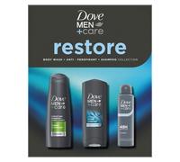 (Buy 1) Dove Men+Care Gift Set Restore Trio - Bodywash, Classic Deodorant, Shampoo