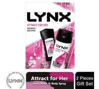 (Buy 1) Lynx Attract for Her Body Wash & Spray Set for Her