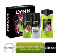 (Buy 1) Lynx Epic Fresh Bath & Body Trio Gift Set for Him