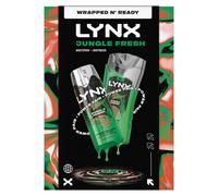 Lynx Jungle Fresh Duo Gift Set with a body wash and a body spray perfect for any occasion 2 piece