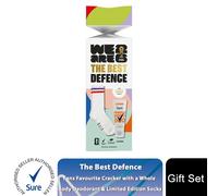 The Best Defence Gift Set with Whole Body Deodorant and Limited Edition Socks Fresh Citrus Scent, FIFA Official Men's Grooming Cracker for Sports Fans & Gifting