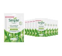 (Buy 10 Rich Moisture) 5/10xof Simple Kind to Skin Moisturising&Hydrating Sheet Mask with NaturalFibers[Buy 5 - Rich Moisture]
