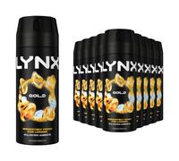 (Buy 12) Lynx Body Spray Gold 48-H High Definition Fragrance Deo For Men, 150ml