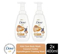 Dove Kids Care Body Wash Coconut Cookie Hypoallergenic Foaming Wash, 400ml - Buy 2 / 2x