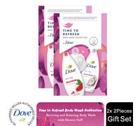 (Buy 2) Dove Time to Refresh Body Wash Set for Her & Puff