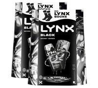 Lynx Black Duo Gift Set for Men Body Spray and Bodywash, 2 Pack - Sophisticated Scent, Long-Lasting Freshness and Gentle Skin Care for Daily Grooming Routine