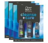 (Buy 3) Dove Men+Care Gift Set Cleanse+Care Trio - Bodywash, Deodorant, Shampoo