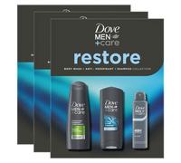 (Buy 3) Dove Men+Care Gift Set Restore Trio - Bodywash, Classic Deodorant, Shampoo