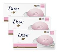 Dove Pink Moisturising Beauty Cream Bar 3 in 1 Cleanses, Moisturises and Nourishes Soap for Soft, Smooth Skin Vegan, Crealty Freee and Dermatologically Tested Beauty Soap 6x90g, 3 Pk