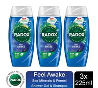 (Buy 3 - Feel Awake) Radox Mineral Therapy Shower Gel - 225ml