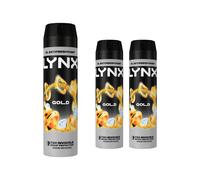 (Buy 3) Lynx XL Gold Spray Antiperspirant Deo AntiWhite Marks 72H Protection 200ml