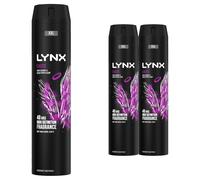 (Buy 3) Lynx XXL Excite 48-Hour High Definition Fragrance Body Spray Deodorant, 250ml