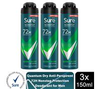 (Buy 3, Quantum Dry) Sure Men 72H Anti-Perspirant Deodorant 150ml