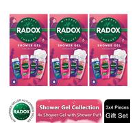 Radox Shower Gel Gift Set Bundle Feel Uplifted, Feel Relaxed, Feel Radiant & Feel Awake - Refreshing, Invigorating & Relaxing Body Wash Collection for All Skin Types