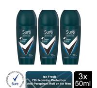 Sure Men Nonstop Invisible Ice Fresh Antiperspirant Deodorant Roll On 50ml