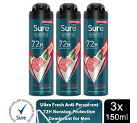 Sure Men Ultra Fresh Antiperspirant Deodorant Nonstop 150ml