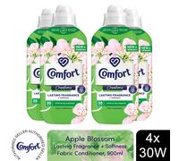 (Buy 4) Comfort Fabric Conditioner Apple Blossom 900ml 30W