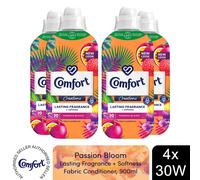 (Buy 4) Comfort Fabric Conditioner Passion Bloom 900ml 30W