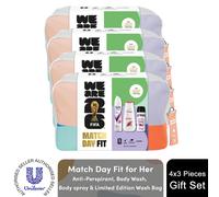 Sure Fifa Match Day Fit 'gift Set' For Her Body Wash, Spray & Wash Bag Multi 4 Pack