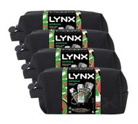 Lynx Africa Washbag Gift Set for Men Body Spray, Bodywash & Antiperspirant, 4 Pack- Signature Africa Scent, Daily Grooming Essentials with Long-Lasting Freshness