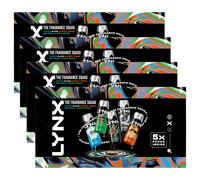Lynx The Fragrance Squad Gift Set for Men Body Spray Deodorants, 4 Pack -Iconic Scents Including Africa, Black, Ice Chill, Jungle Fresh & Sunset - Long-Lasting Odour Protection