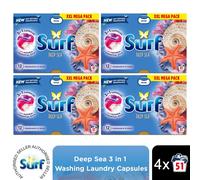 (Buy 4) Surf 3 in 1 Laundry Detergent Deep Sea 2 or 4 Pack