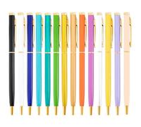 Buy 5+ Get 5+ Free | Personalised Laser Engraved Metal Office Pens With Glossy Finish | Promotional Custom Printed Gift Pen | Gold Trim