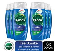 (Buy 6 - Feel Awake) Radox Mineral Therapy Shower Gel - 225ml