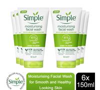 (Buy 6) Simple Kind to Skin Moisturising Face Wash 150ml