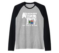 Buy A Donkey South Africa Funny Translation Tourist Braai Raglan Baseball Tee