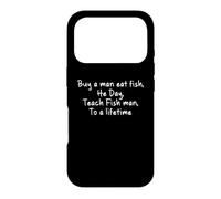 Buy A Man Eat Fish Bad Proverb translation Poor Bad English Case for iPhone 17 Pro